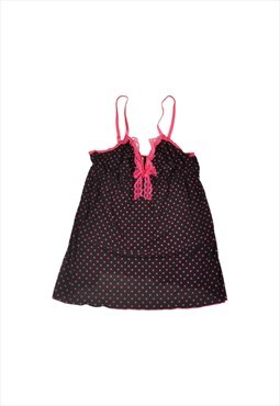 Vintage Y2K Victoria's Secret Cami Dress Top Polka Dot M