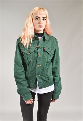VINTAGE LEVI'S GREEN DENIM JACKET