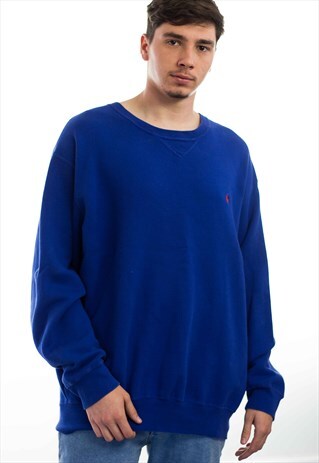 VINTAGE POLO RALPH LAUREN LOGO SWEATSHIRT JUMPER 90S XL 23.1