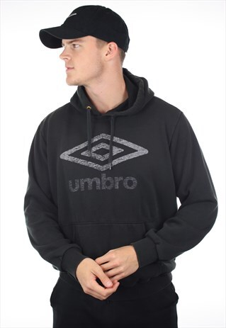 VINTAGE UMBRO SPELL OUT HOODIE SWEATSHIRT