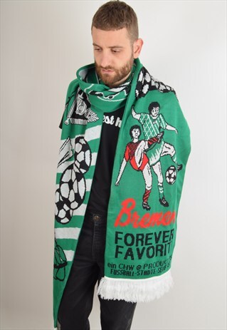 VINTAGE FOOTBALL SCARF WERDER BREMEN 90'S (1920)