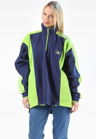 ADIDAS FLEECE HALF ZIP SWEATSHIRT