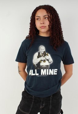 "Vintage all mine navy graphic t shirt