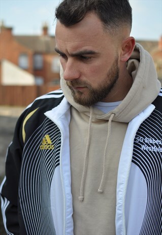 VINTAGE 90'S ADIDAS SPORTS WINDBREAKER TRACK JACKET
