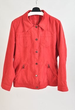 Vintage 00s jacket in cherry red