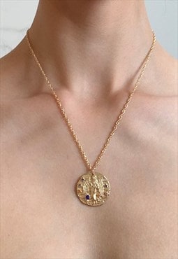 Virgo: Personalised Zodiac Horoscope Pendant Necklace