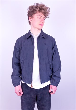 VINTAGE TIMBERLAND HARRINGTON JACKET IN BLACK MEDIUM