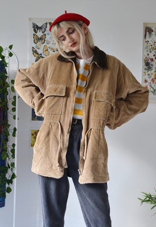 VINTAGE PATTERNED PUFFER COAT