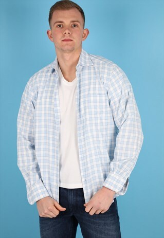 VINTAGE BOSS CHECK SHIRT NS136