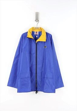 Vintage Kappa Rain Jacket in Blue  - XL
