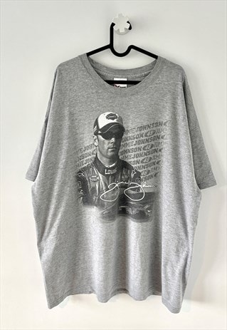 Vintage nascar Jimmie Johnson 2005 grey T-shirt XXL