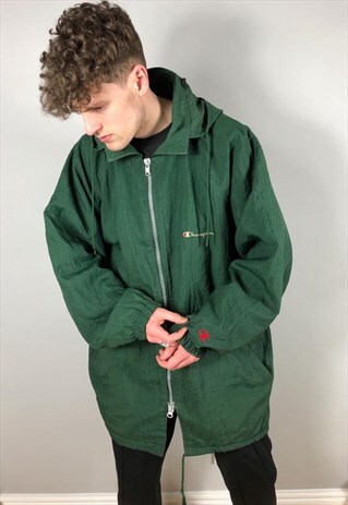 VINTAGE CHAMPION JACKET WITH BACK SPELLOUT