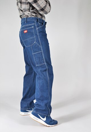 VINTAGE DICKIES DARK BLUE WORKER JEANS