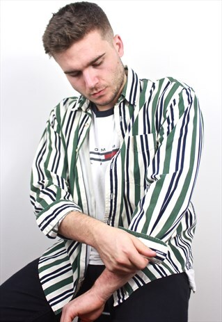 90'S RETRO STRIPED CHAPS SHIRT