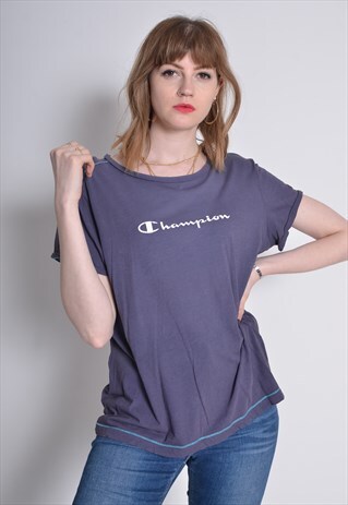 VINTAGE CHAMPION T-SHIRT BLACK