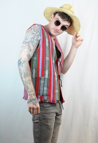COLORFUL TASSELED WAISTCOAT