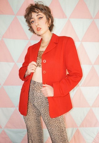 vintage red blazer