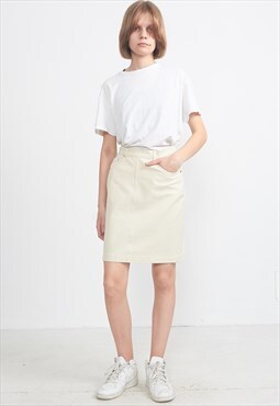  Vintage Beige ESCADA SPORT Mini Skirt