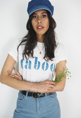 TABOO GRAPHIC SLOGAN TEE