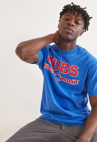 VINTAGE CHICAGO CUBS T-SHIRT BLUE