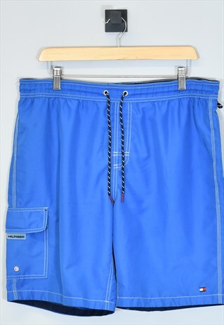 Vintage Tommy Hilfiger Swim Shorts Blue Medium