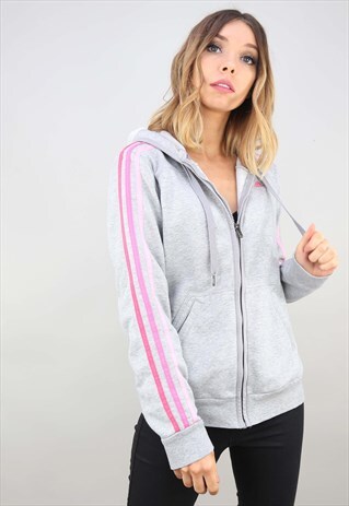 RETRO Y2K ADIDAS ZIP UP HOODIE TRACK TOP