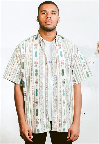 VINTAGE FLORAL PATTERN SHIRT