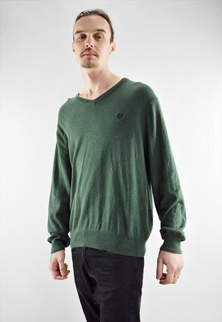 VINTAGE 90S RALPH LAUREN CHAPS V NECK JUMPER