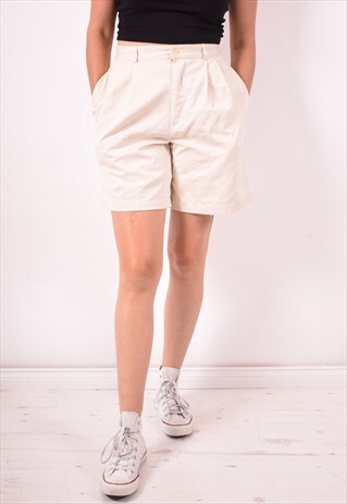 RALPH LAUREN WOMENS VINTAGE SHORTS W28 BEIGE 90S