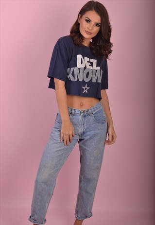 BLUE NIKE CROPPED T-SHIRT GBT3935