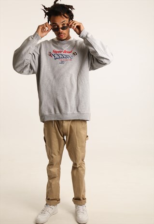 VINTAGE REEBOK EMBROIDERED LOGO SWEATSHIRT