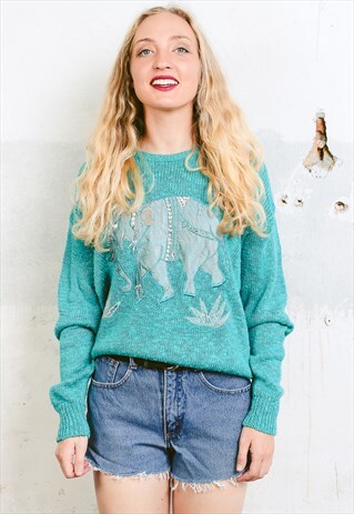 VINTAGE 90S FESTIVAL SWEATER