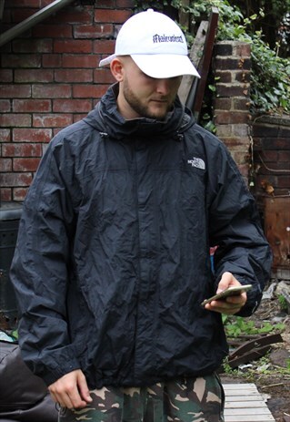 VINTAGE BLACK NORTH FACE HYVENT JACKET XL