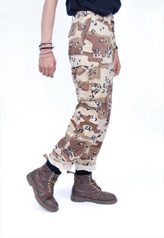 VINTAGE CAMO CAMOUFLAGE TROUSERS