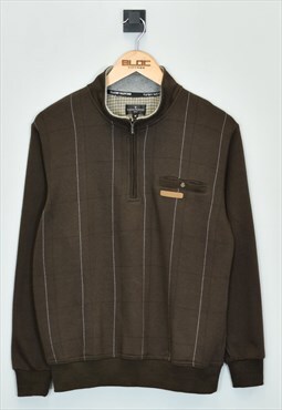 Vintage Claudio Valentino Sweatshirt Brown Small