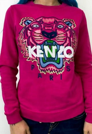 VINTAGE Y2K TIGER PINK SWEATSHIRT 