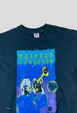 Maynard Ferguson Vintage 90s T-shirt Black with print