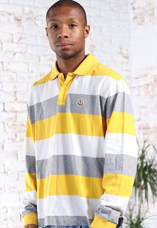moncler polo yellow
