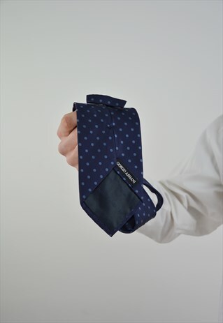 VINTAGE GIORGIO ARMANI TIE IN BLUE COLOR