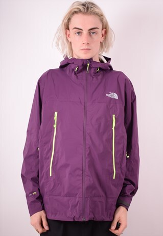 THE NORTH FACE MENS VINTAGE RAIN JACKET LARGE PURPLE 90S