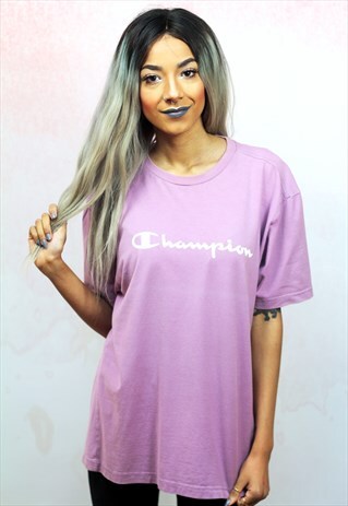 1990S VINTAGE LILAC BRANDED RELAXED FIT TEE