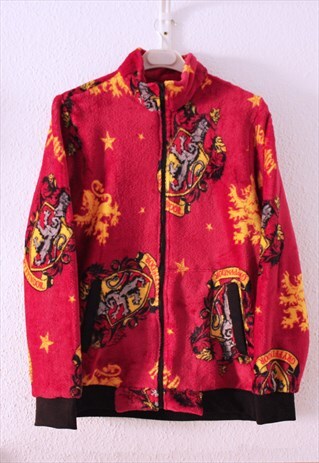 HANDMADE REWORKED FLEECE JACKET MADE WITH A HP THROW (1OF1)