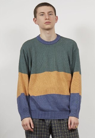 VINTAGE 90'S LEVI'S STRIPE KNIT JUMPER