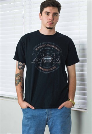 VINTAGE HARLEY DAVIDSON T-SHIRT LOGO 90S X 7.1