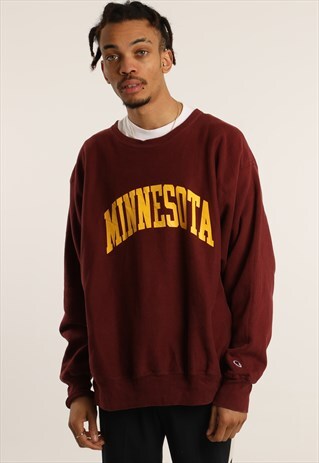 VINTAGE CHAMPION COLLEGE PRINT SWEATSHIRT