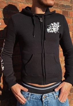 Black Rhinestone Hoodie