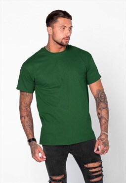 54 Floral Essential Blank T-Shirt - Forrest Green