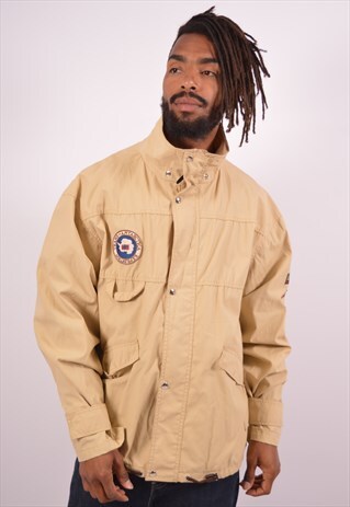 VINTAGE NAPAPIJRI BOMBER JACKET BEIGE