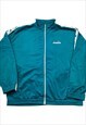 Diadora Vintage Teal Green Retro 80s Casuals Track Jacket