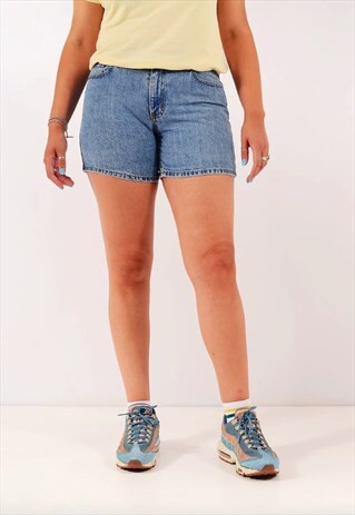 VINTAGE RALPH LAUREN DENIM SHORTS LIGHT BLUE